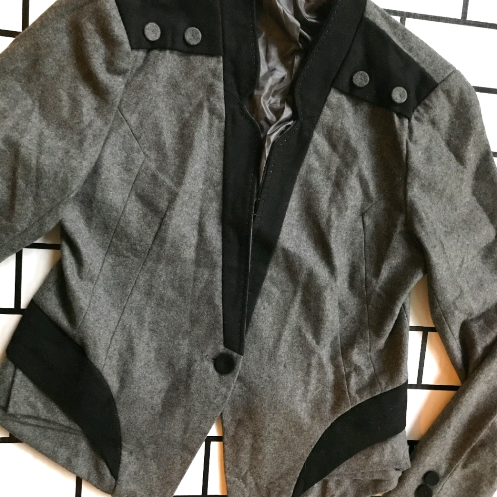 Thrifted Grey Blazer